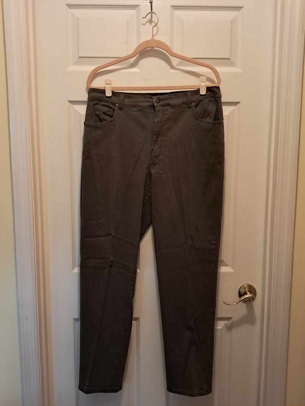 Gloria Vanderbilt Amanda Jeans Size 16 Olive Green